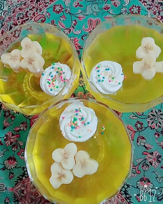 عکس ژله زعفرونی