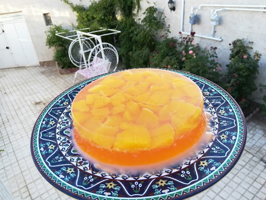 عکس ژله ویتریتی پرتقالی 