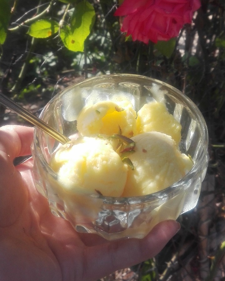 بستنی سنتی زعفرانی