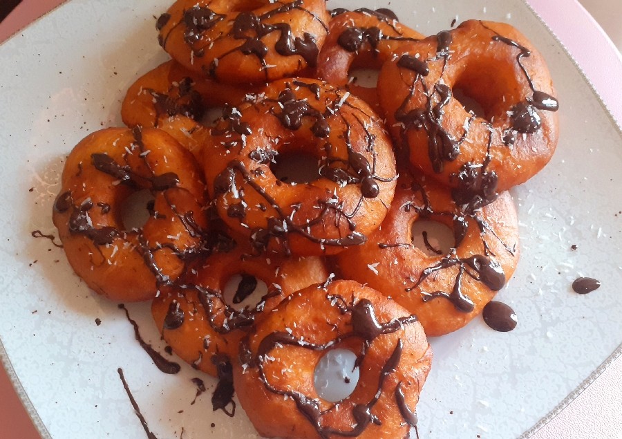 عکس دونات (پیراشکی)بدون تخم مرغ