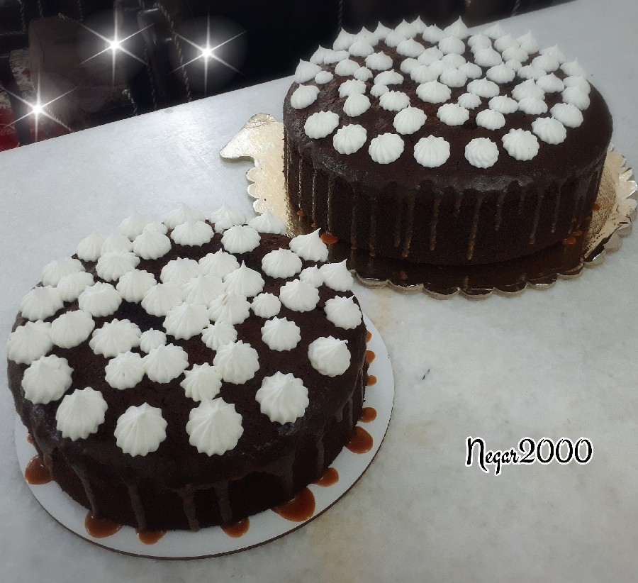 عکس کیک شکلاتی با پودر کاکائو