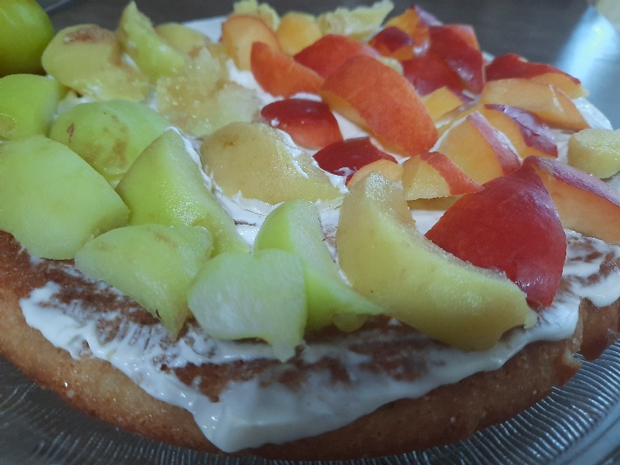 کیک میوه های تابستانی