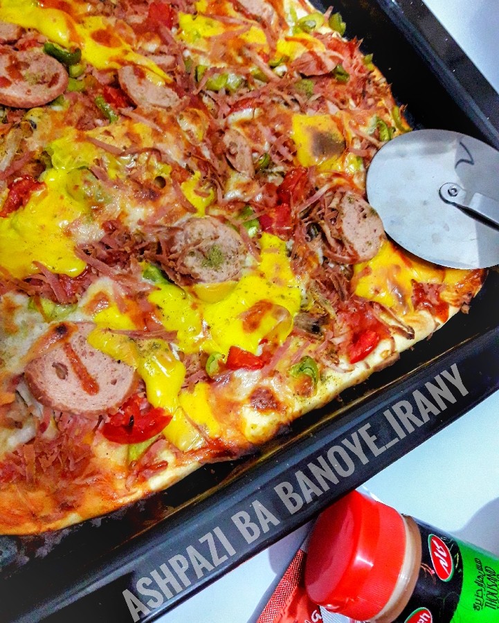 عکس پیتزا در توستر