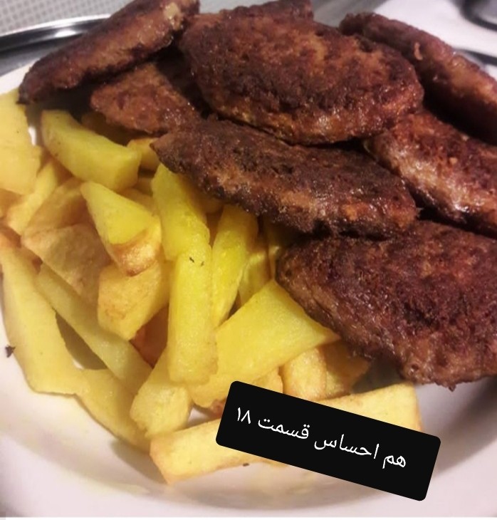 عکس کتلت گوشت با سیب زمینی