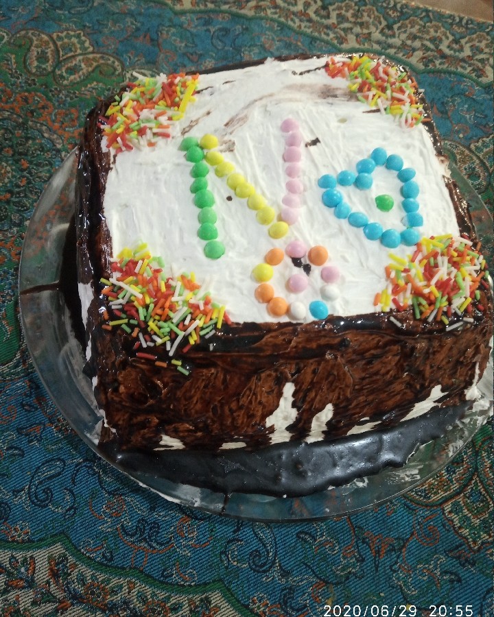 کیک برای تولد دخترم ندا جان 