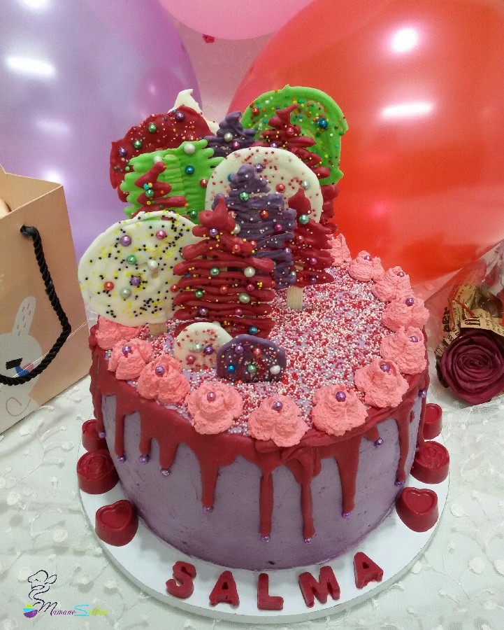 عکس کیک تولد (کیک شکلات)