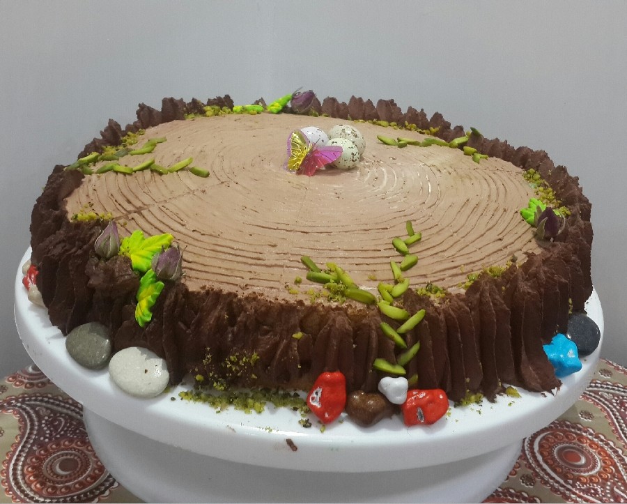 عکس کیک تنه درخت