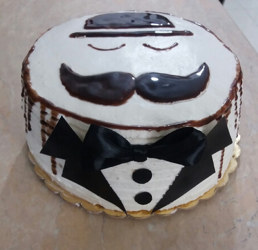 عکس کیک خودم پز برای تولد بابام