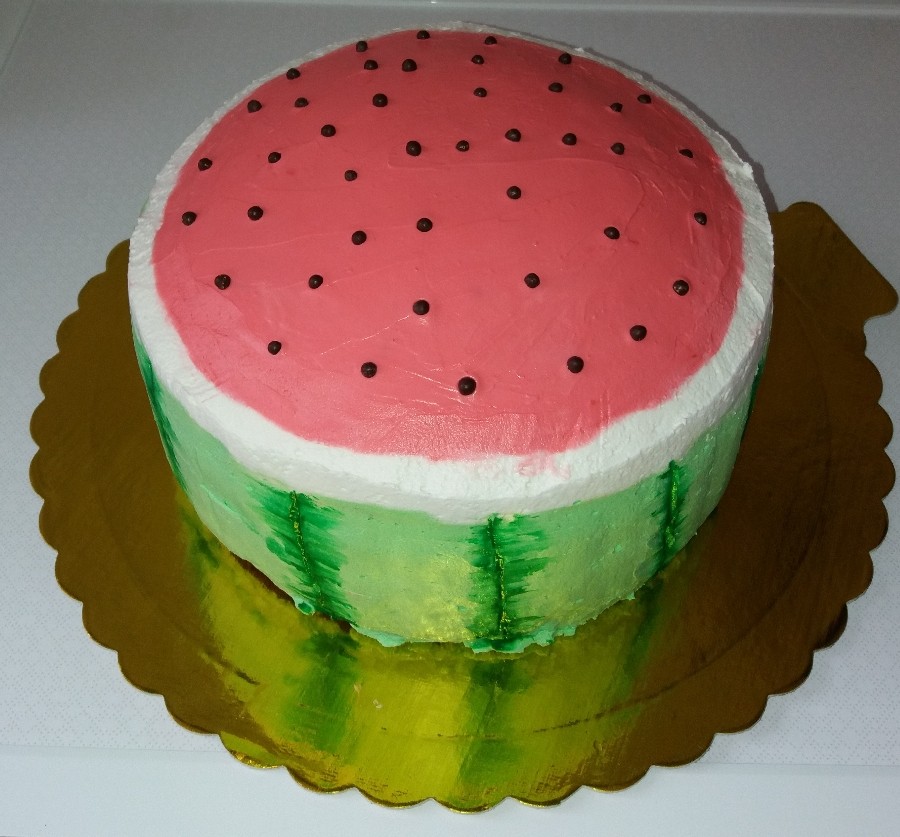 عکس کیک هندوانه‌ای