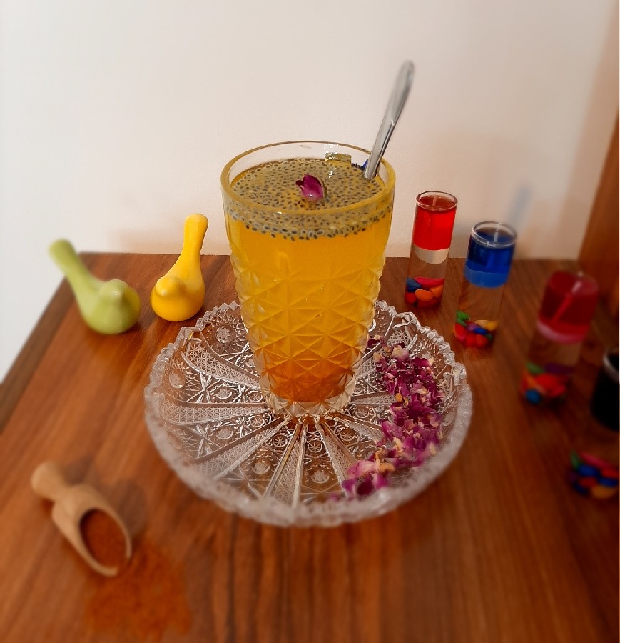 شربت زعفران و خاکشیر