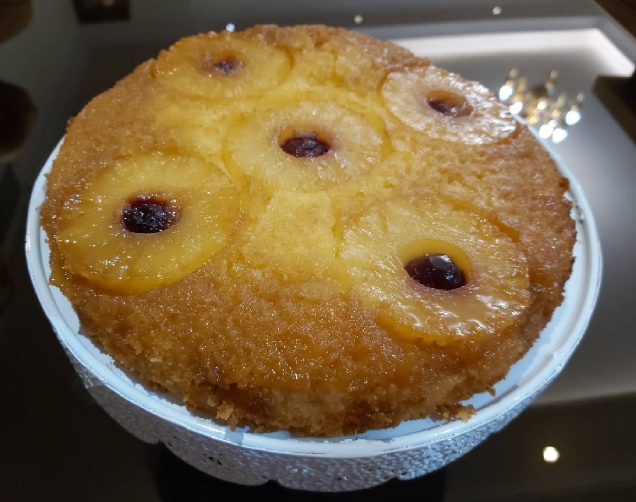 مینی کیک برگردان آناناس