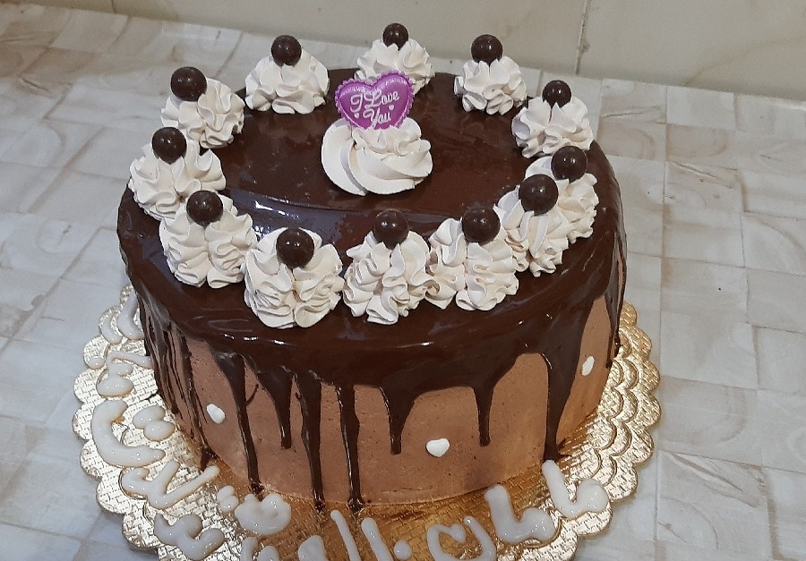 عکس کیک سفارشی شکلاتی
