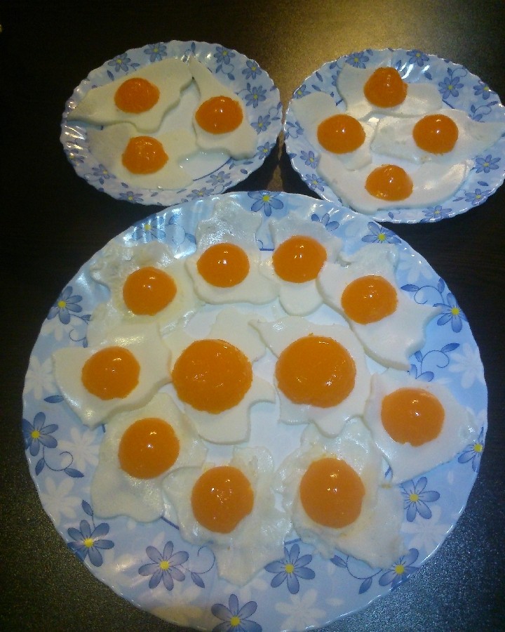 عکس ژله تخم مرغی یا نیمرو