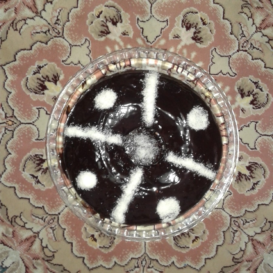 عکس کیک دبل چاکلت واسه قرارخواهرانه