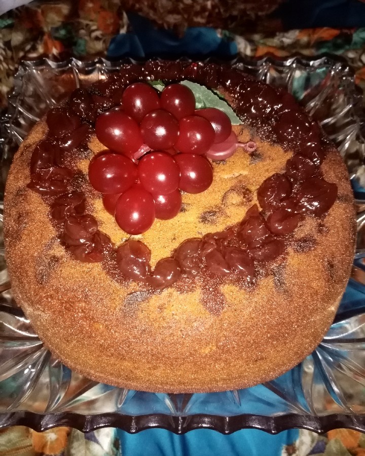 عکس کیک مربای آلبالو