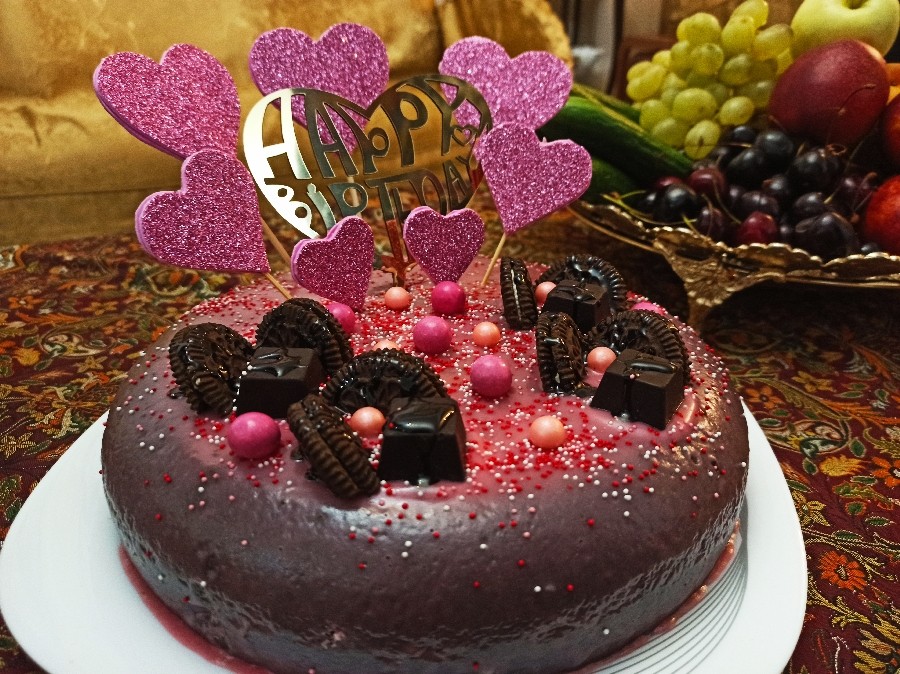 کیک تولدم 
دست پخت آبجی گل و هنرمندم