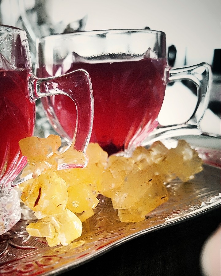عکس چای آلبالو ، لوبیا پلو، سوپ