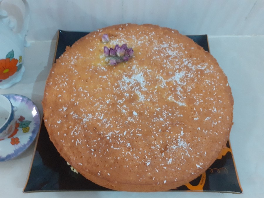 عکس کیک هل و گلاب و زعفران 