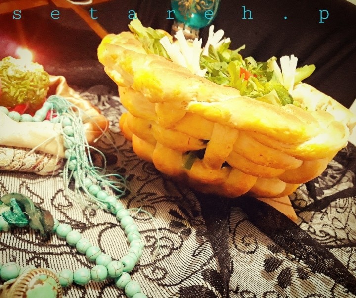 عکس نان سبدی و سبزی