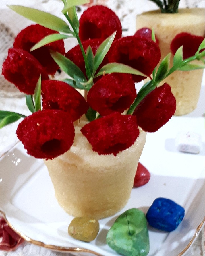 عکس کیک گلدانی های من 