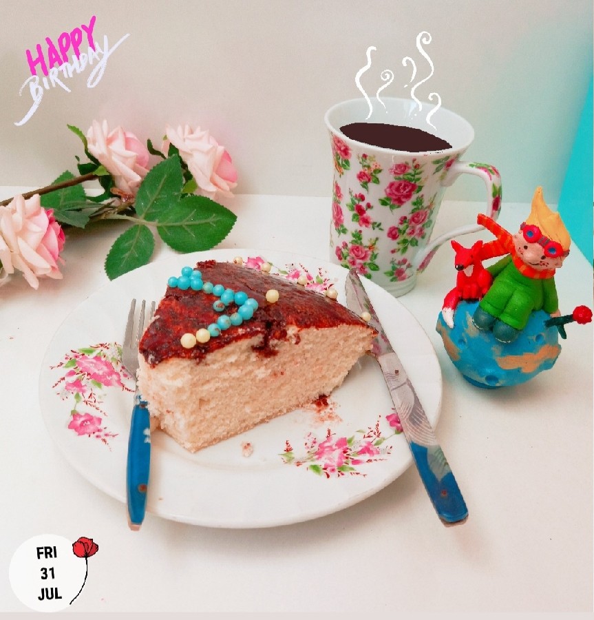 عکس کیک تولد ساده خانگی