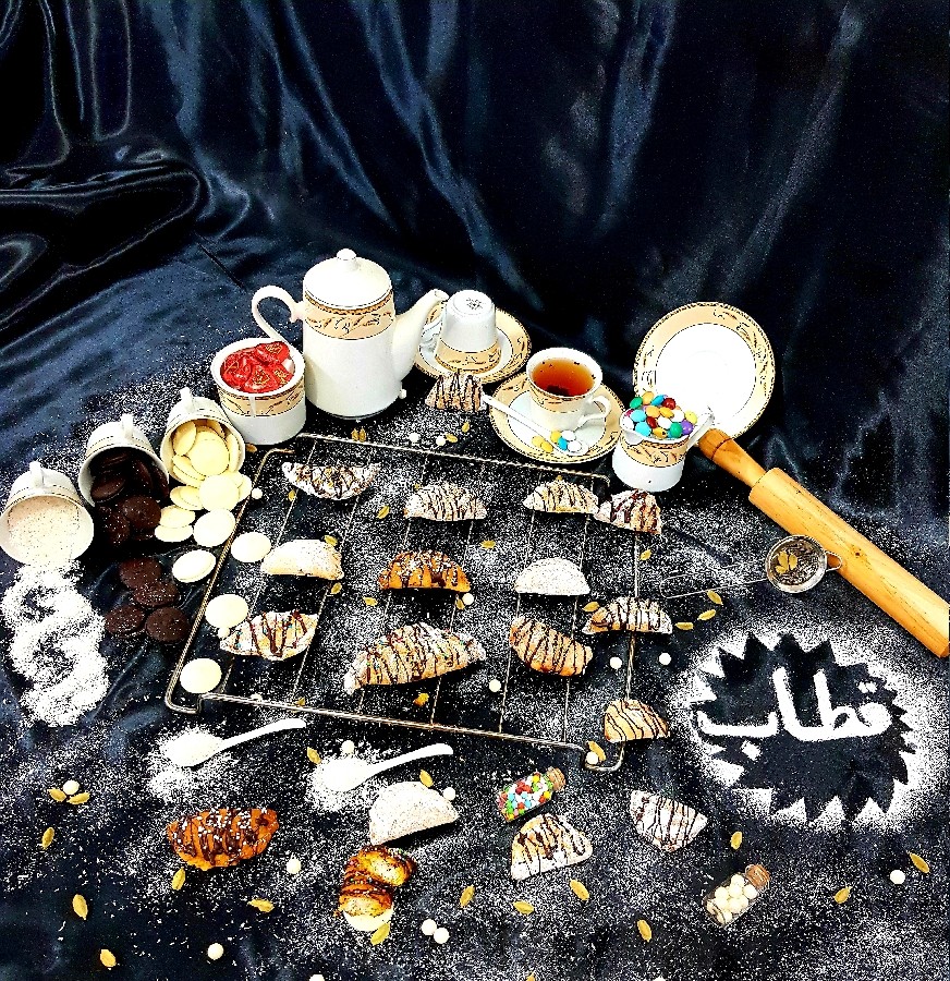 عکس قطاب با مغز نارگیلی