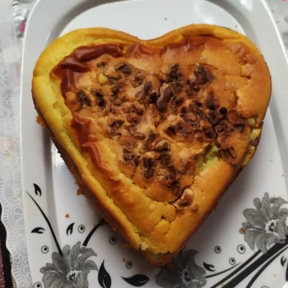 عکس کیک وانیلی ساده