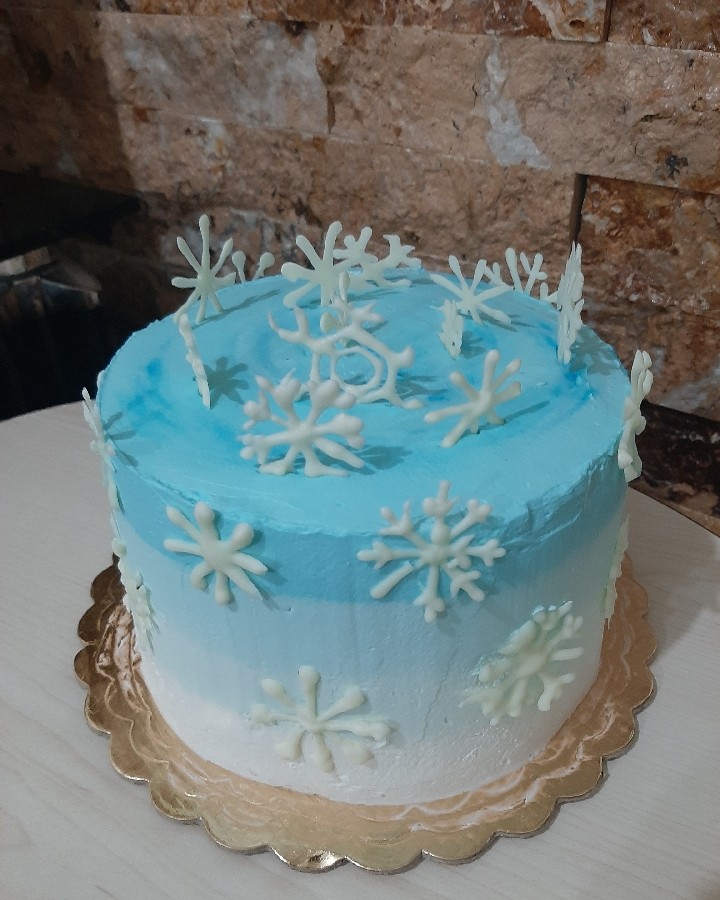 عکس کیک دانه برف 