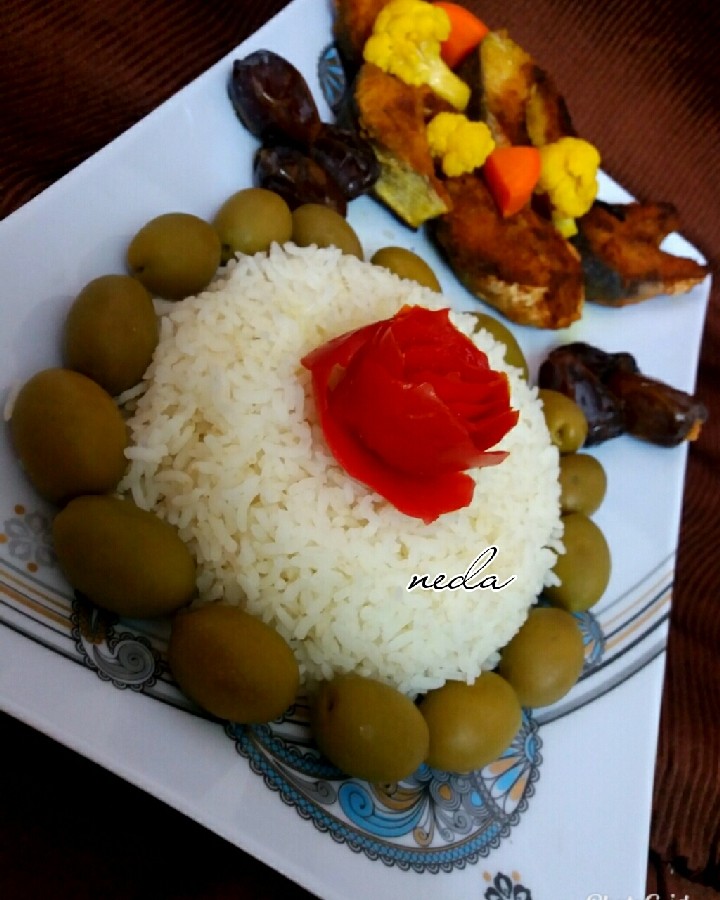 عکس برنج و ماهی 