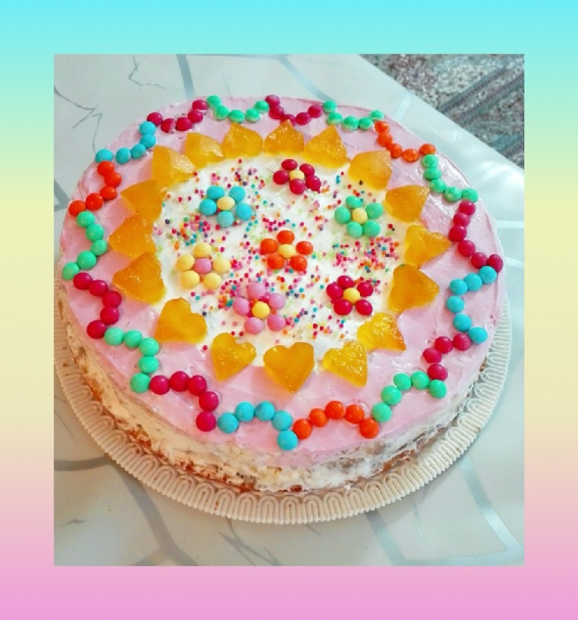 عکس کیک ساده خانگی