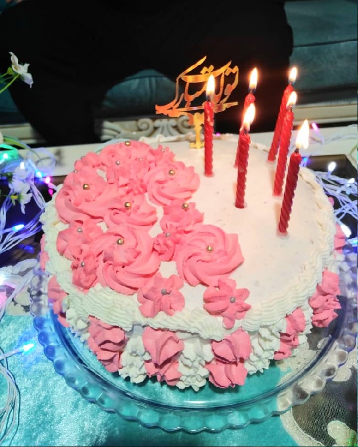 عکس اولین کیک من برای تولد همسرعزیزم