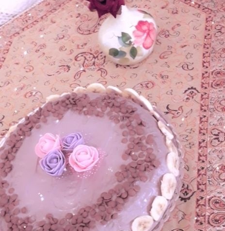 عکس کیک قابلمه ای موزی