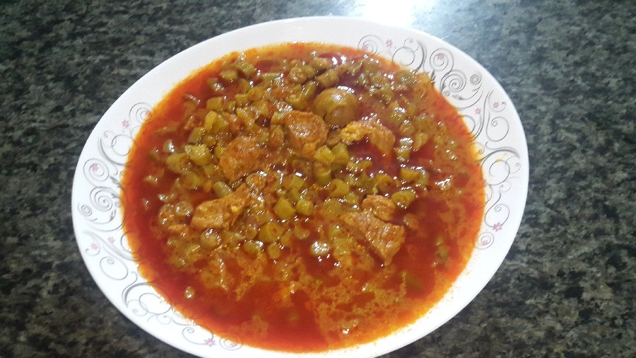 عکس خورشت لوبیا سبز