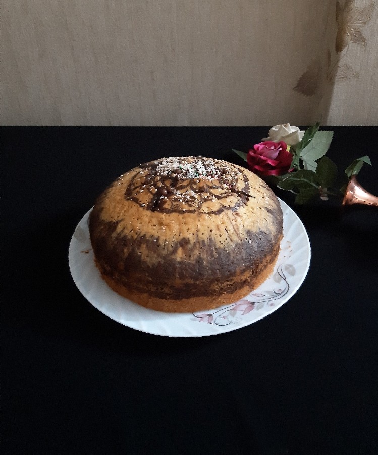 کیک زبرا ،ژله ویترینی 
#ژله 
کیک 