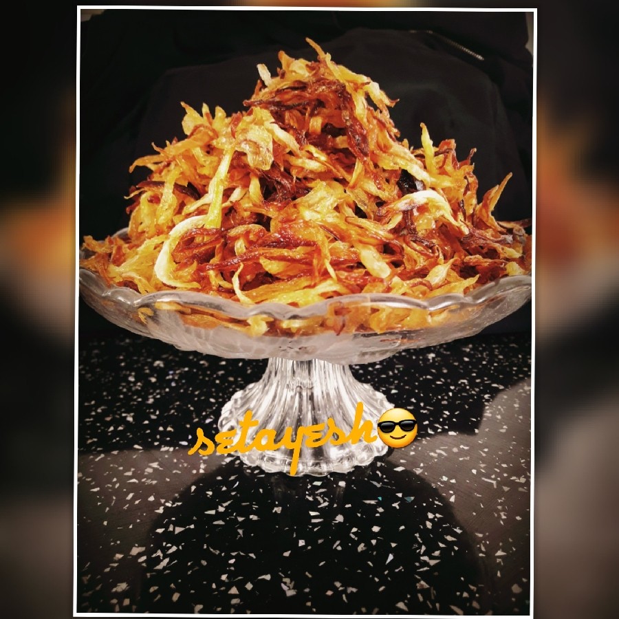 پیاز داغ مجلسی برای فریز