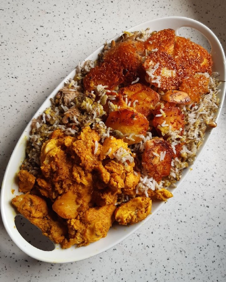 لوبیا پلوی شیرازی