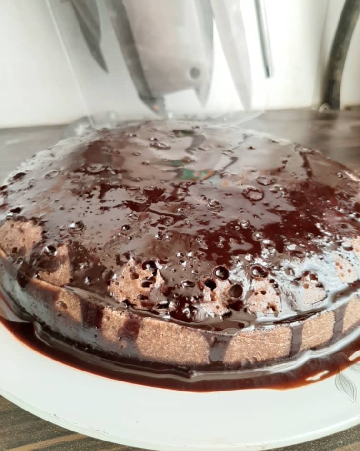 کیک شکلاتی با قابلمه