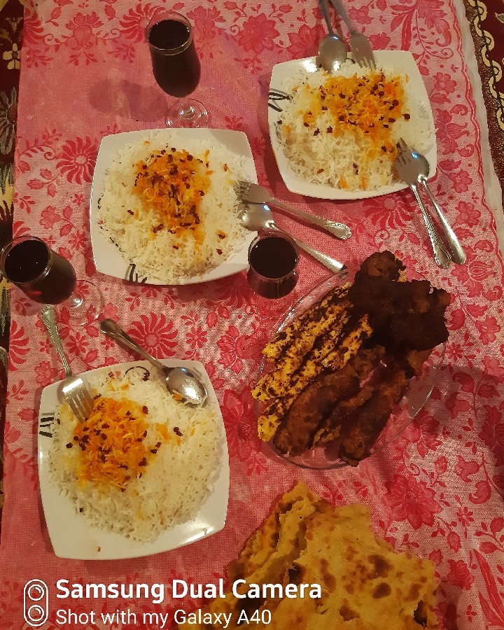 عکس کوبیده مرغ و گوشت باشامی