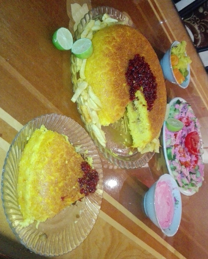 عکس تهچین مرغ ??