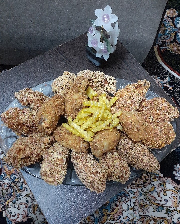 عکس مرغ سوخاری و کنتاکی خونگی