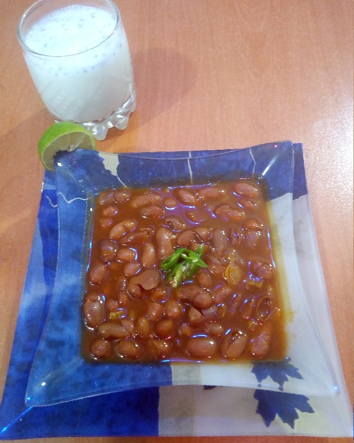 عکس خوراک لوبیا چیتی تند