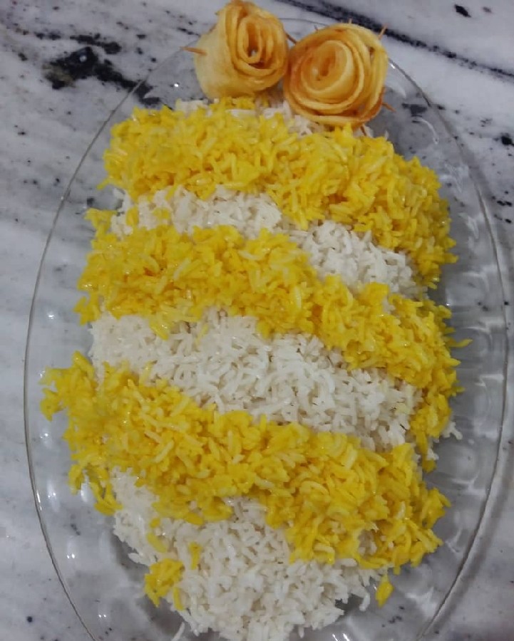 عکس سیب زمینی به شکل گل رز
