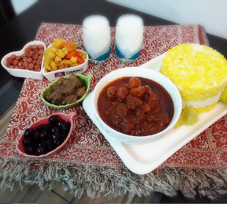 عکس خورش قیمه آلو