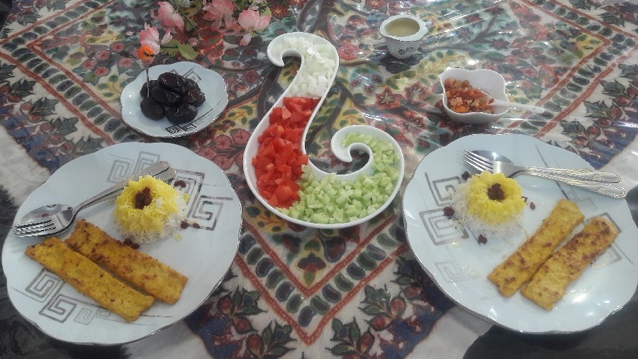 عکس ناهار امروز کباب کوبیده مرغ 