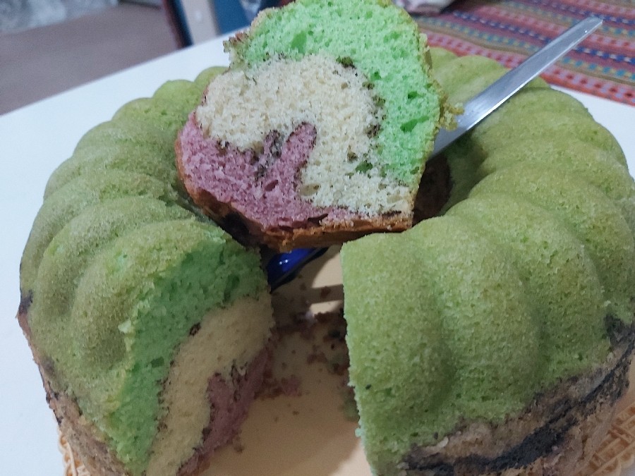 کیک سه رنگ 