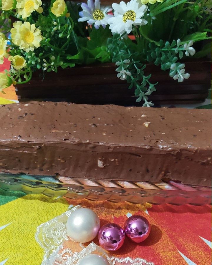 کیک یخچالی با بیسکویت پتی پور