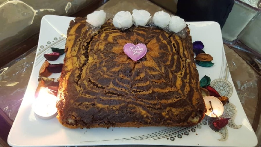 کیک زبرا (تولد همسرم)