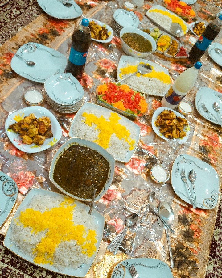 عکس سفره غذا