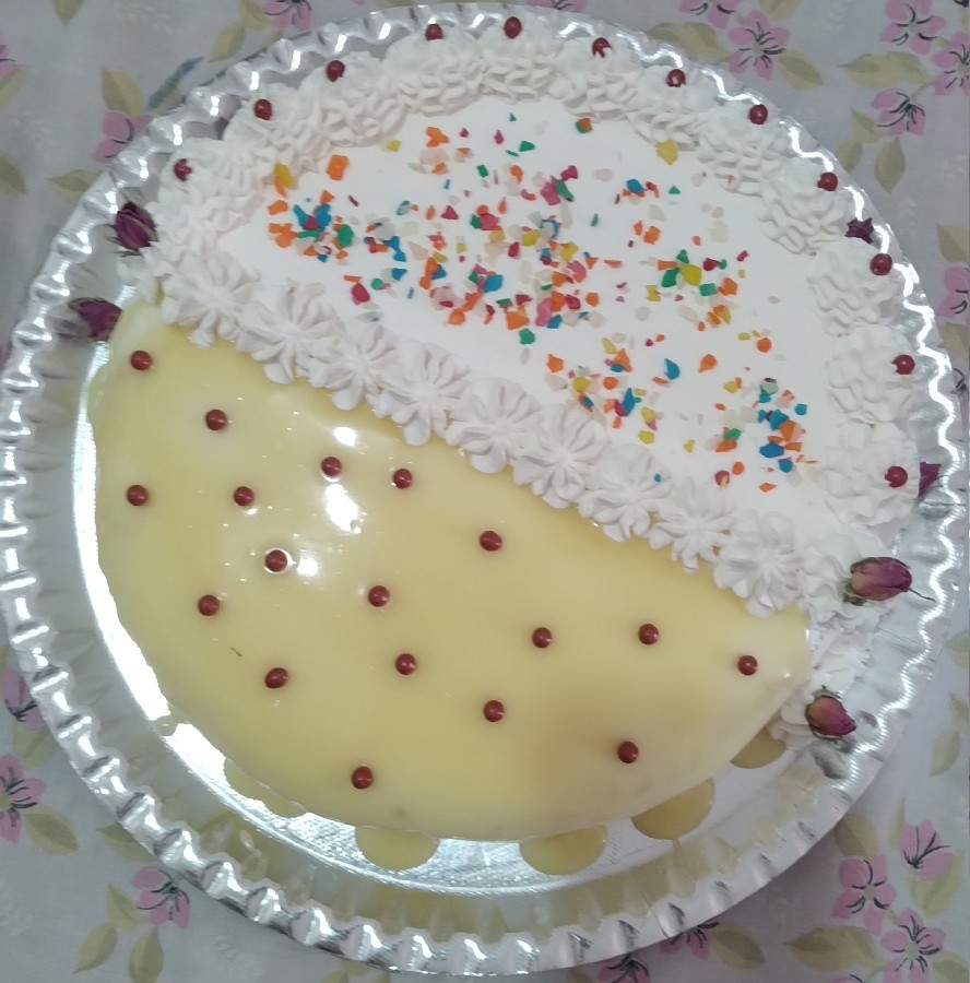 #کیک خامه ای