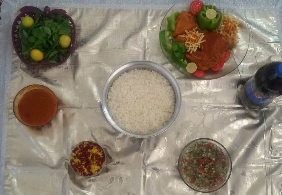 مرغ،سالاد شیرازی